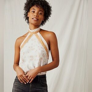 Free People Satin Bandana Bodysuit